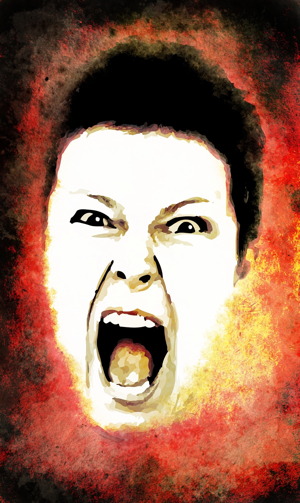 screaming woman